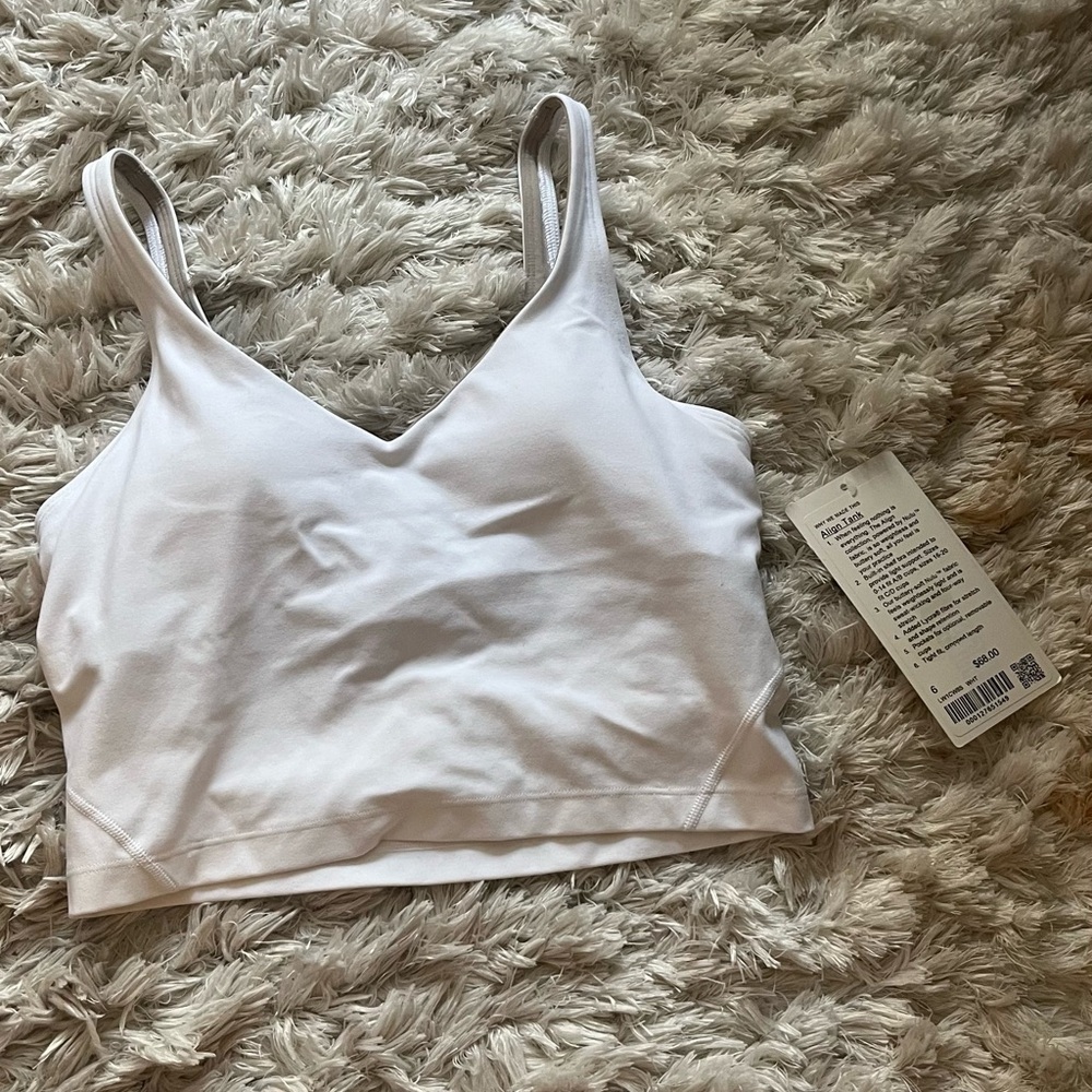NWT Lululemon Align Tank White Size 6 New with tags